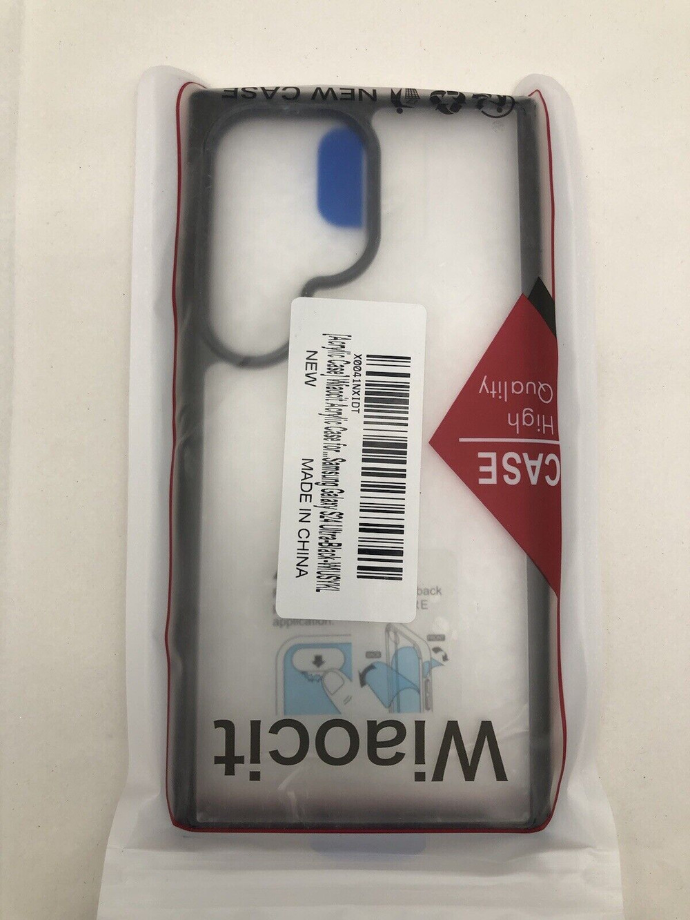 Cover for Samsung Galaxy S24 Ultra Case, Non-Yellowing Back Case,Slim Thin *READ